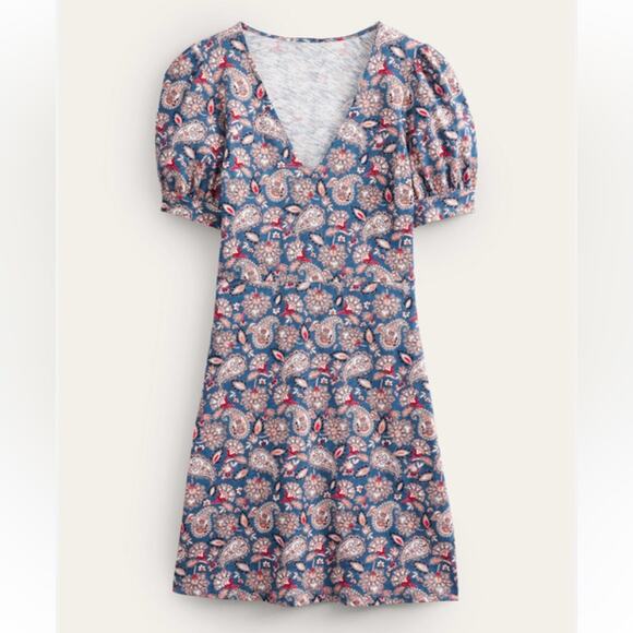 NWT Boden‎ V-Neck Jersey Mini Dress - Picture 1 of 8